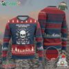 Xmas Viking Valhalla Ugly Christmas Sweater Deck The Halls With Skulls And Bodies