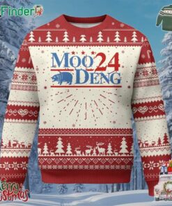 Baby Hippo Moo Deng 2024 Ugly Christmas Sweater Pygmy Hippopotamus