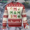 Christmas Tree Retro Coquette Bow Ugly Christmas Sweater Santa Claus Candy Festive Xmas Vibes