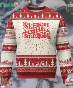 Funny Xmas Ugly Christmas Sweater Sleigh Girl Sleigh Reindeer