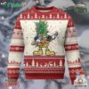Dabbing Pineapple Christmas Tree Lights Xmas Sunglasses Ugly Christmas Sweater Tropical Holiday Beach Tank For Hawaii Vacation