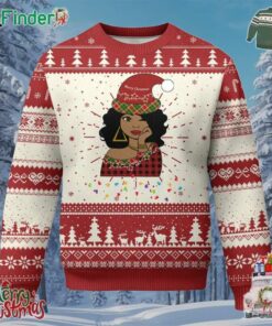 Black Santa African American Christmas Ugly Christmas Sweater Sassy Afro Queen Black Woman