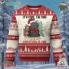 Christmas Black Cat Ugly Christmas Sweater Its Fine Im Fine Everything Is Fine Xmas Light Funny