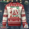 Christmas Santa Ugly Christmas Sweater Theres Some Hos In This House Funny Xmas