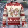 Gingerbread Coquette Bow Ugly Christmas Sweater Cute Snowman Girly Xmas Gifts For Her