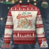 Christmas Cookies Ugly Christmas Sweater Tis The Season Xmas Tree Cakes Gingerbread Man Retro Groovy