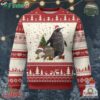 Christmas Pesto And Moo Deng Friendship Ugly Christmas Sweater King Penguin Baby Hippo Viral Meme