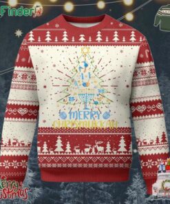 Christmas Hanukkah Ugly Christmas Sweater Merry Christmukkah Jewish Christmas Tree Chanukah