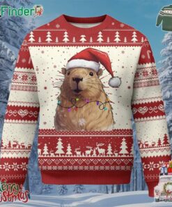 Capybara Christmas Ugly Christmas Sweater Funny Santa Capy Meme Xmas Vibe