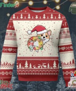 Christmas Corgi Dog Ugly Christmas Sweater Cute Animal Pet Puppy Lover Gift Xmas Lights