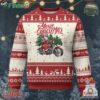 Christmas Motorcycle Santa Ugly Christmas Sweater Funny Motorbike Rider Grandpa Merry Xmas