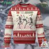 Dancing Skeleton Christmas Ugly Christmas Sweater Tis The Season Retro Boujee Xmas Vibe