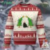 Cute Cat Ugly Christmas Sweater Kitty Cat Lover Xmas Tree Lights