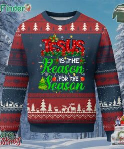 Christian Ugly Christmas Sweater Jesus Is The Reason For The Season