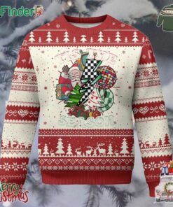 Groovy Christmas Ugly Christmas Sweater Tis The Season Retro Santa Vibe