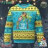 Xmas In Hawaii Ugly Christmas Sweater Deck The Palms Santa Hula Girl Tiki