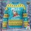 Hawaiian Christmas Ugly Christmas Sweater Mele Kalikimaka Hawaii Surfing Santa Tropical Beach