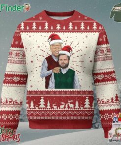 Funny Christmas Trump Vance 2024 Ugly Christmas Sweater Brothers Parody Bros