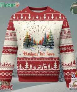 Funny Christmas Ugly Christmas Sweater In My Heart Is A Xmas Tree Farm Retro Vintage Clothing