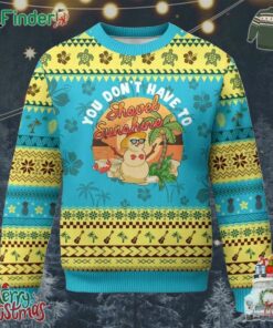 Xmas In Hawaii Ugly Christmas Sweater Hawaiian Snowman You Dont Have To Shovel Sunshine