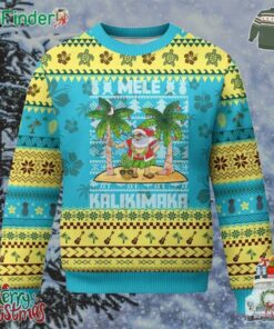 Xmas In Hawaii Ugly Christmas Sweater Mele Kalikimaka Santa Hawaiian Christmas Hula Dance