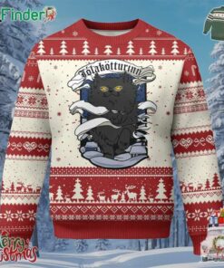 Icelandic Xmas Ugly Christmas Sweater Yule Cat Jolakotturinn Xmas Eve