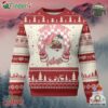 Funny Pink Xmas Retro Black Santa Ugly Christmas Sweater Holly Jolly Vibes