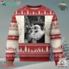 Funny Christmas Cat Selfie With Santa Ugly Christmas Sweater