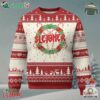 Funny Christmas Heavy Metal Ugly Christmas Sweater Sleigher Xmas Pentagram Candy Cane