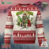 Funny Weed Xmas Ugly Christmas Sweater Merry Juana Santa Skeleton 420