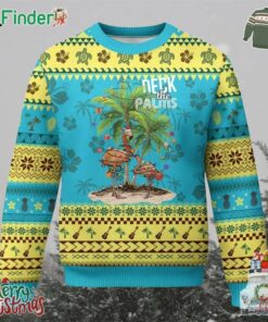 Mele Kalikimaka Hawaiian Christmas Ugly Christmas Sweater Deck The Palms Holiday Flamingo Beach Family Vacation In Hawaii