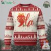 Funny Xmas Kamala Ugly Christmas Sweater Comma La Harris Bauble