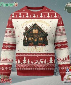 Funny Christmas Ugly Christmas Sweater Exterior Illumination Expert Xmas Lights Home Decor