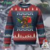 Funny Bigfoot Christmas Ugly Christmas Sweater Believe Bigfoot Santa Hat Sasquatch Loves Rock On