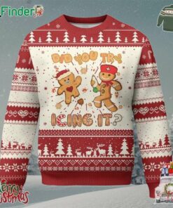 Funny Christmas Nurse Ugly Christmas Sweater Did You Try Icing It Gingerbread Man