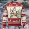 Funny Christmas Baseball Ugly Christmas Sweater Santa Sports Balls Snow Xmas Tree