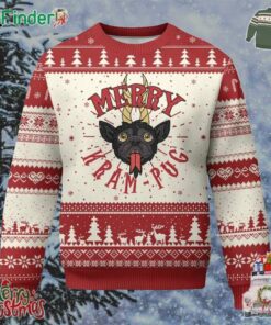 Funny Xmas Krampus Pug Dog Ugly Christmas Sweater Merry Krampug Cute Pug Satan