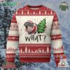 Funny Xmas Moo Deng Ugly Christmas Sweater What Baby Hippo Pushing Christmas Tree
