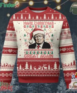 Funny Xmas Trump Ugly Christmas Sweater Make Christmas Great Again