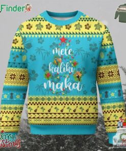 Mele Kalikimaka Hawaiian Xmas Tree Ugly Christmas Sweater