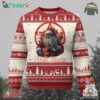 Funny Xmas Hail Santa Ugly Christmas Sweater Sleigher Heavy Metal