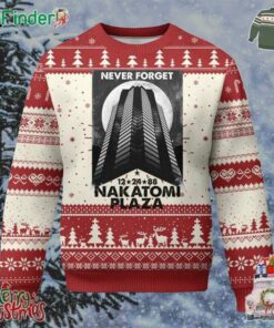 Never Forget Nakatomi Plaza 1988 Ugly Christmas Sweater