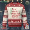 Funny Xmas Ugly Christmas Sweater Naughty Nice Mind Your Own Damn Business