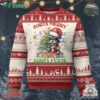 Funny Xmas Raccoon Ugly Christmas Sweater Sorta Merry Sorta Feral Merry Trashmas