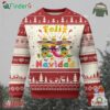 Mexico Xmas Ugly Christmas Sweater Feliz Navidad Mexican Fiesta Hot Pepper Guitar Party