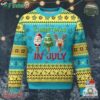 Tropical Xmas Ugly Christmas Sweater Ice Cream Santa Christmas Tree Reindeer