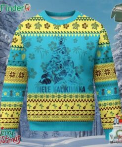 Xmas In Hawaii Ugly Christmas Sweater Mele Kalikimala Sea Animals Xmas Tree