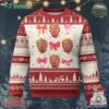Trump Girl 2024 Ugly Christmas Sweater 47th President Pink Coquette Bow Girly Y2k