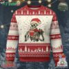 Skeleton Christmas Ugly Christmas Sweater Dead Inside But Caffeinated Coffee Addict Xmas Vibe