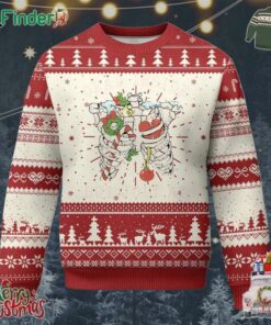 Skeleton Christmas Ugly Christmas Sweater Dead Inside But Jolly Af Xmas Vibe